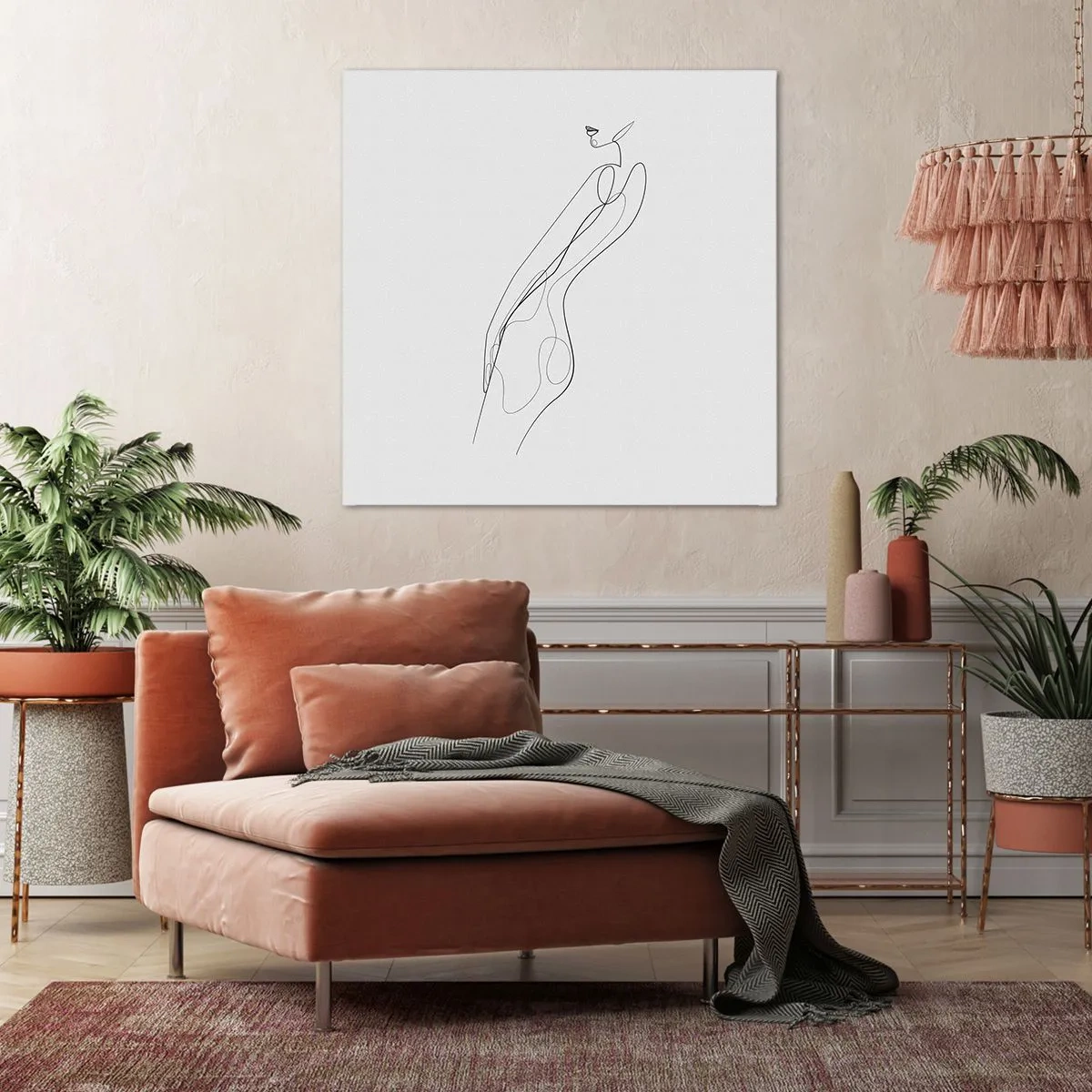 Quadro em tela - Apenas uma promessa - 70x70 cm