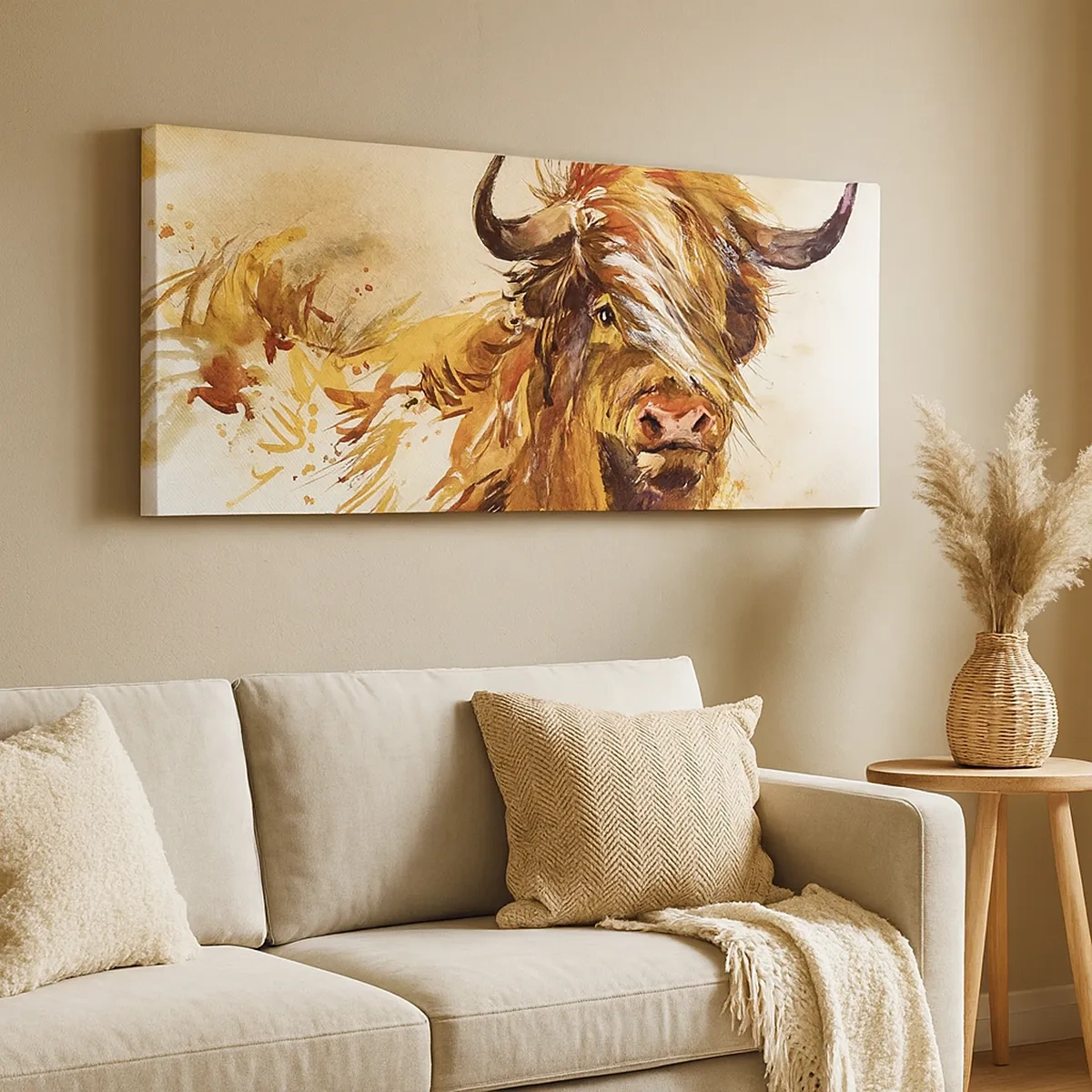 Quadro em tela - Orgulho do caçador - 30x30 cm