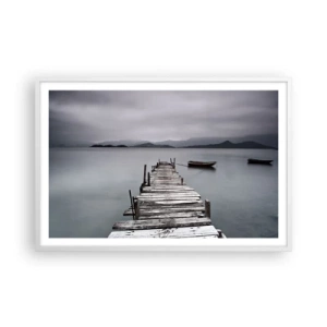 Pôster em moldura branca - Amanhã pode ir - 91x61 cm