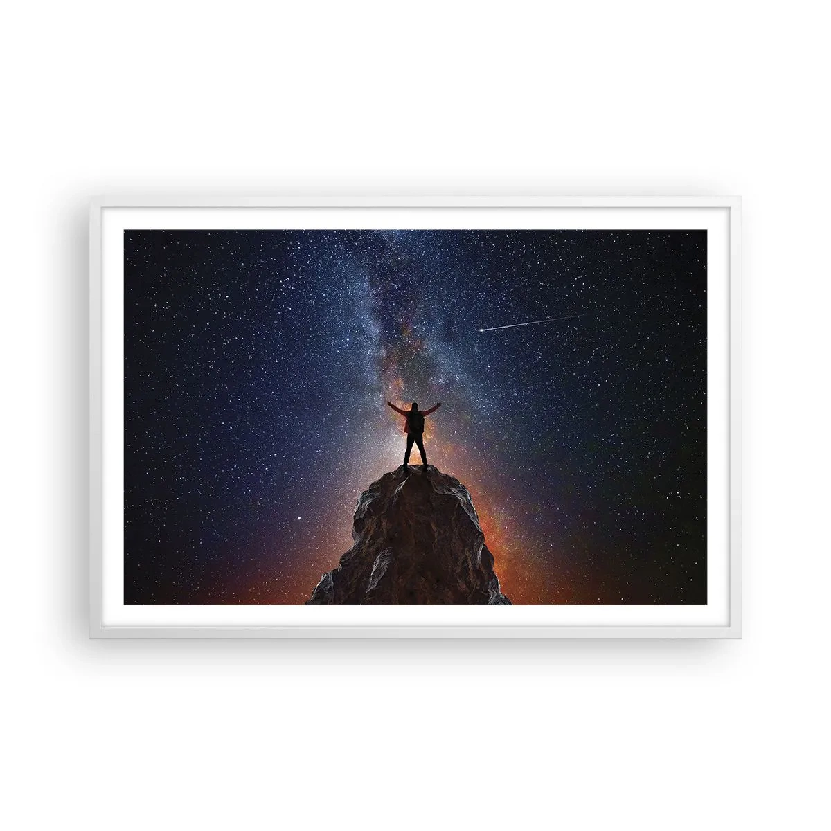 Pôster em moldura branca - A força está comigo! - 91x61 cm