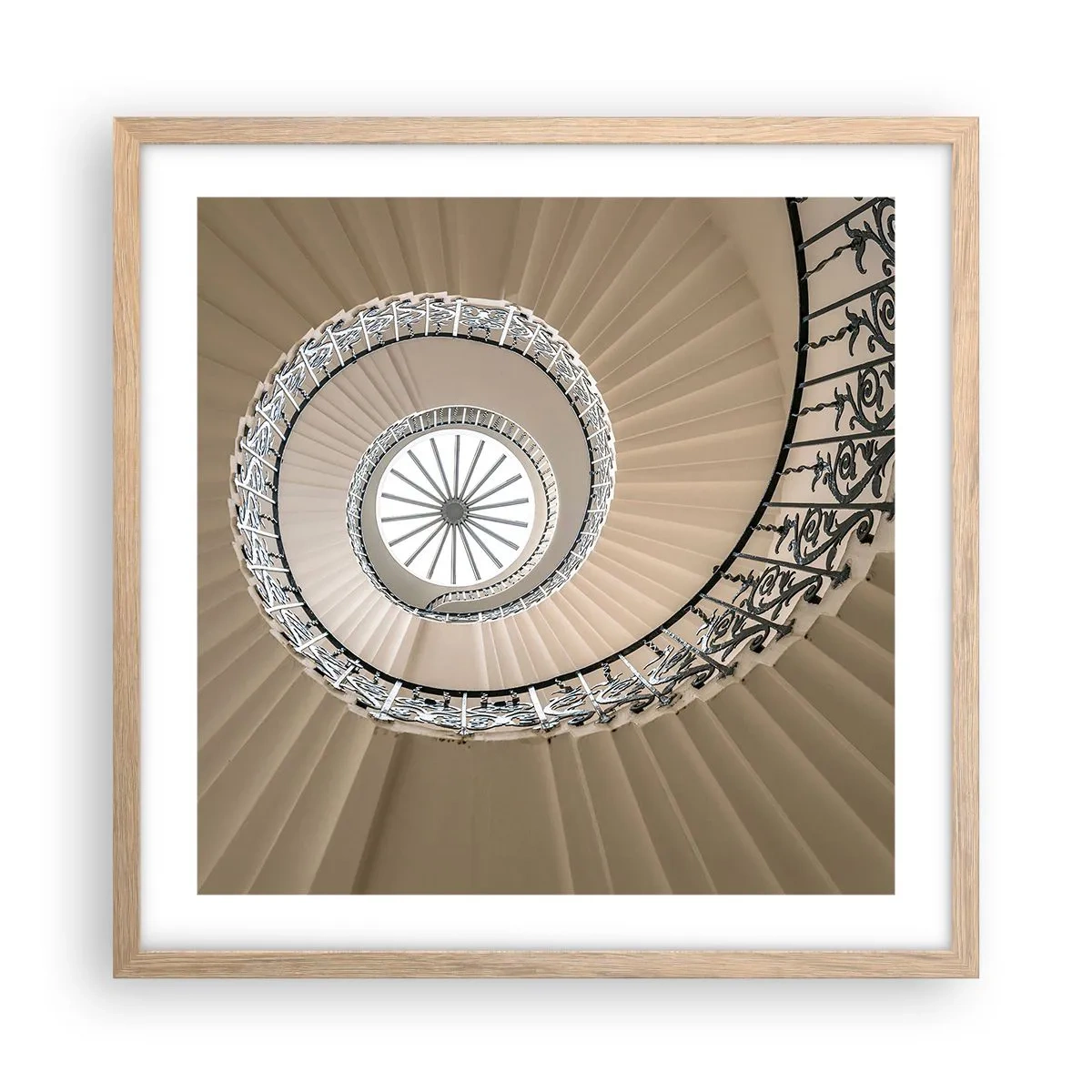 Pôster com moldura de carvalho claro - Dentro da casca - 50x50 cm