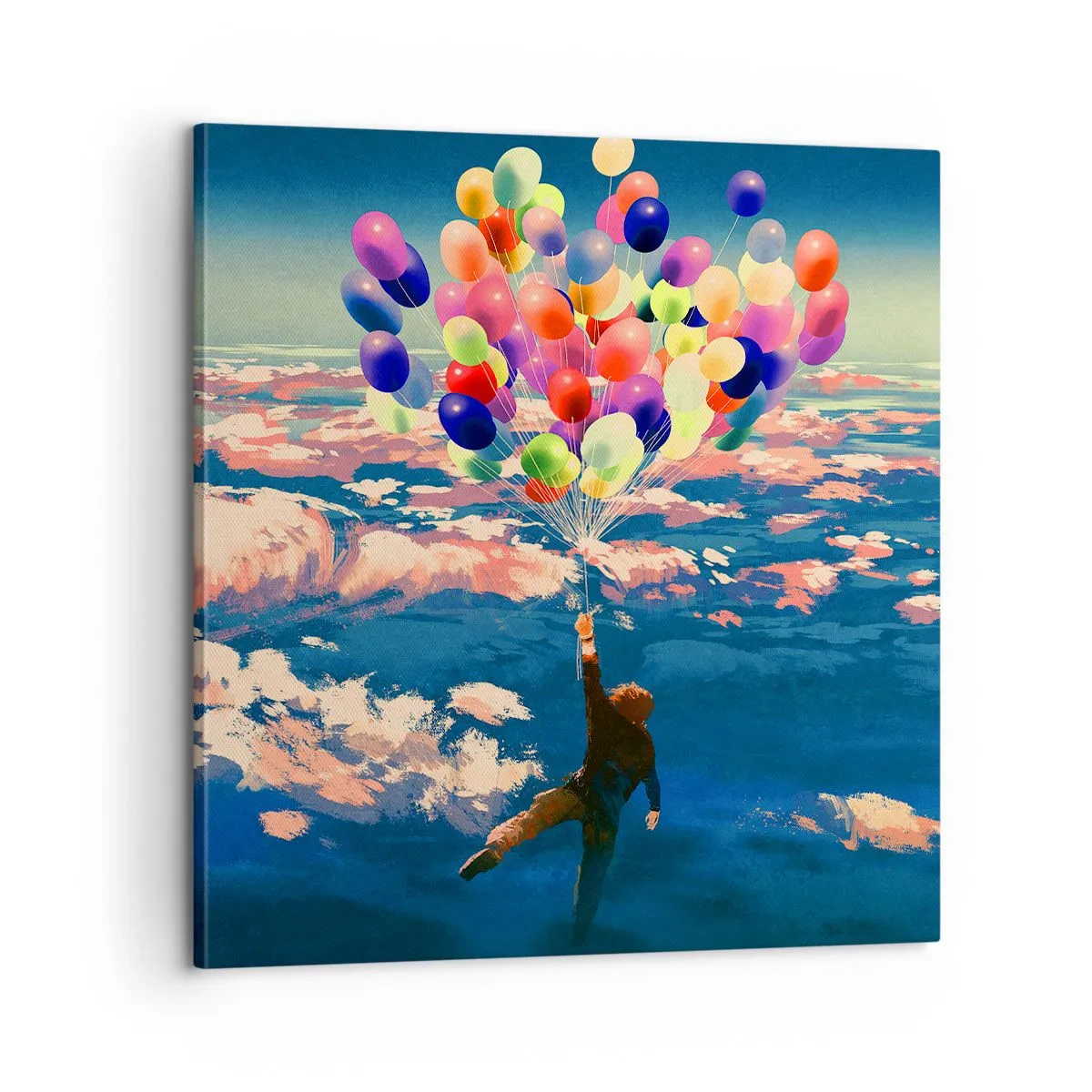 Quadro em tela - Um sonho de infância tornado realidade - 60x60 cm