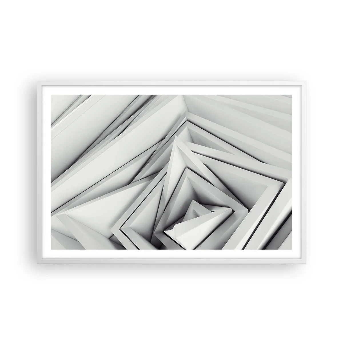 Pôster em moldura branca - Cantos vivos - 91x61 cm