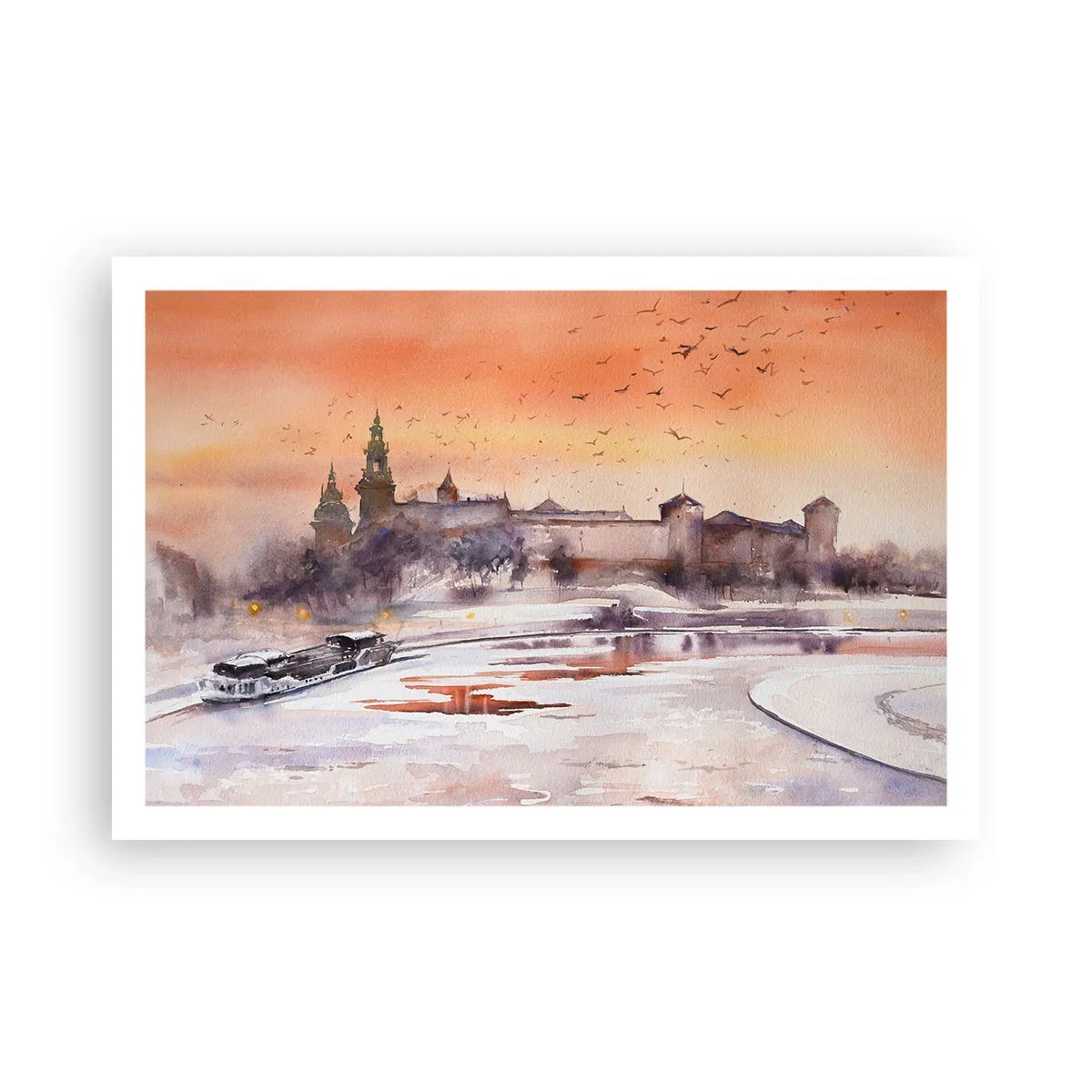 Pôster - Pôr do sol real - 91x61 cm