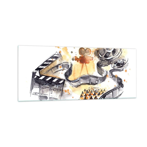 Quadro em vidro - Na terra dos sonhos - 100x40 cm