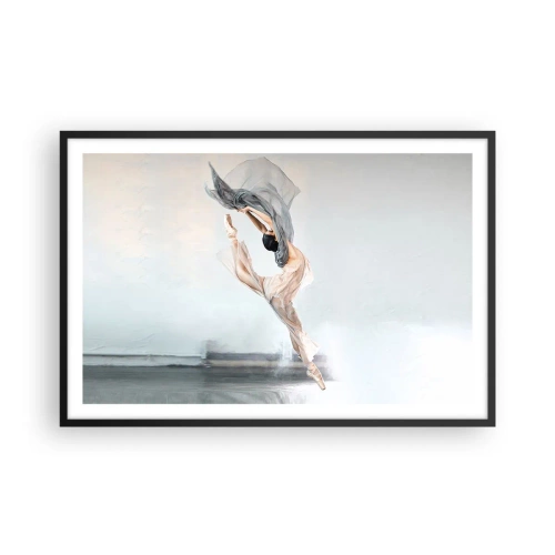 Pôster com moldura preta - Na exultação da dança - 91x61 cm