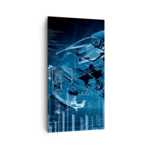 Quadro em tela - Anatomia da engenharia - 55x100 cm