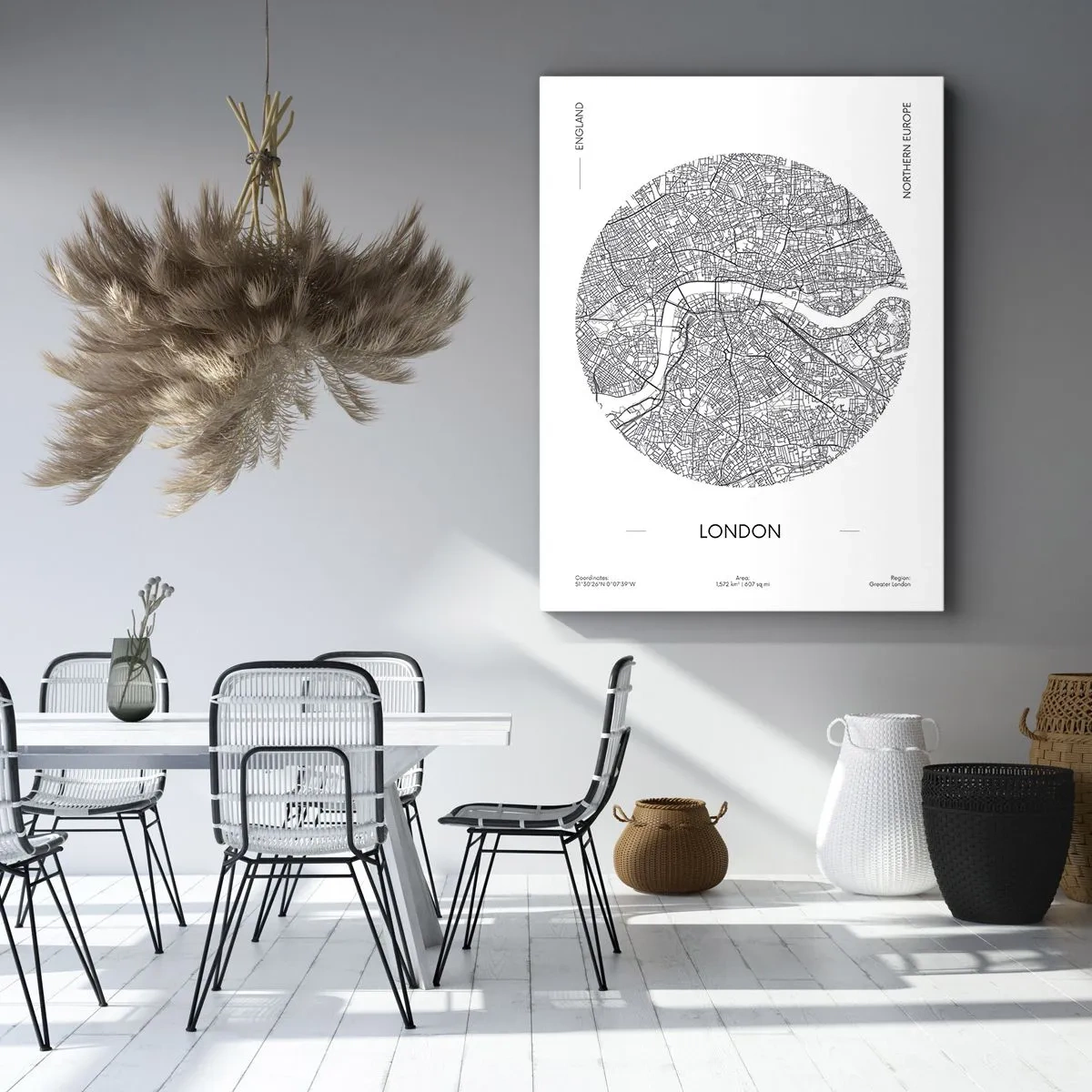 Quadro em tela - Anatomia de Londres - 55x100 cm