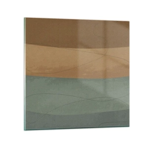Quadro em vidro - Composição horizontal - 50x50 cm