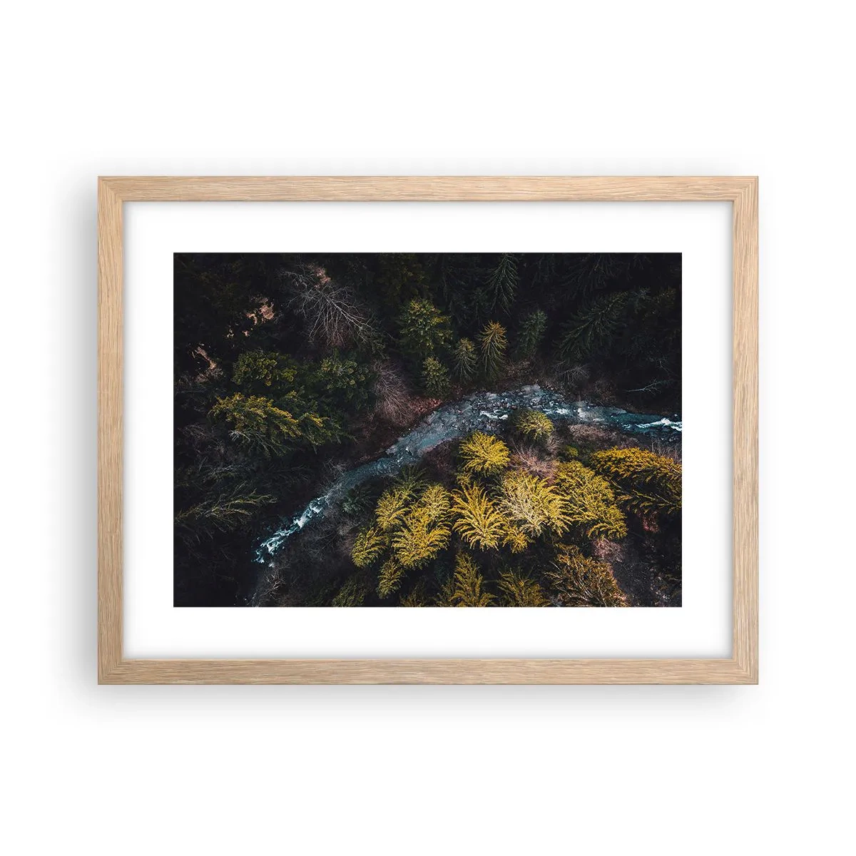 Pôster com moldura de carvalho claro - Rápido e cada vez mais rápido - 40x30 cm