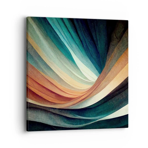 Quadro em tela - Tecido de cores - 40x40 cm