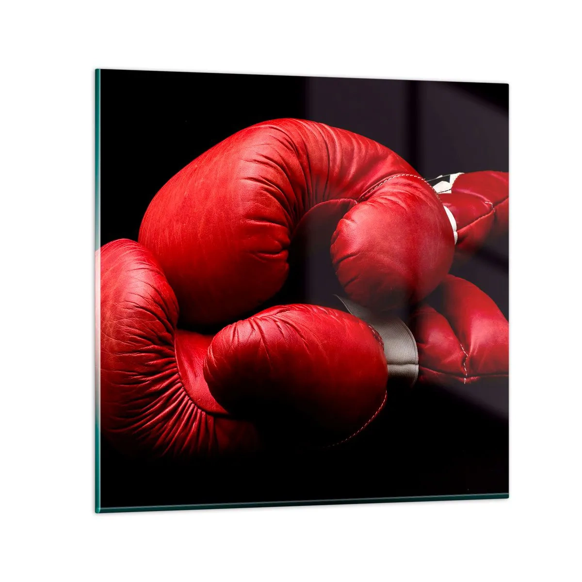 Quadro em vidro - As emoções da luta ficaram para trás - 40x40 cm