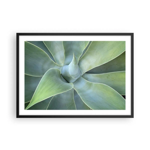 Pôster com moldura preta - O nascimento da vegetação - 70x50 cm
