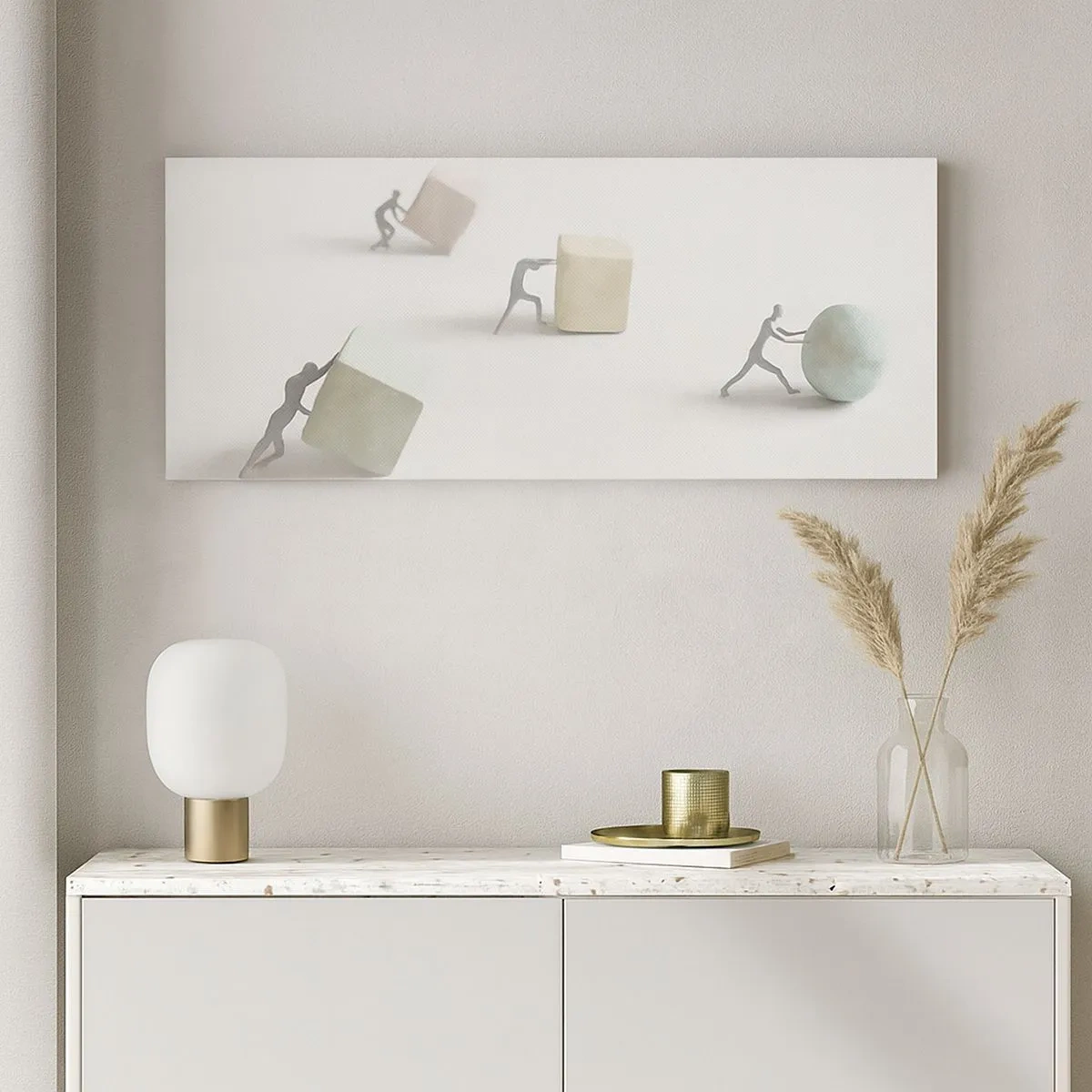 Quadro em tela - É a vida - 100x40 cm