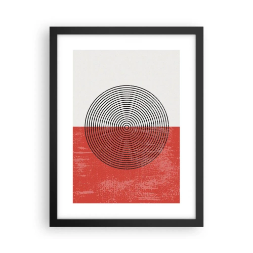 Pôster com moldura preta - Direto ao ponto - 30x40 cm