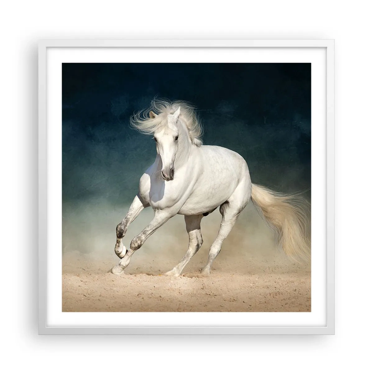 Pôster em moldura branca - Liberdade em seu estado puro - 60x60 cm