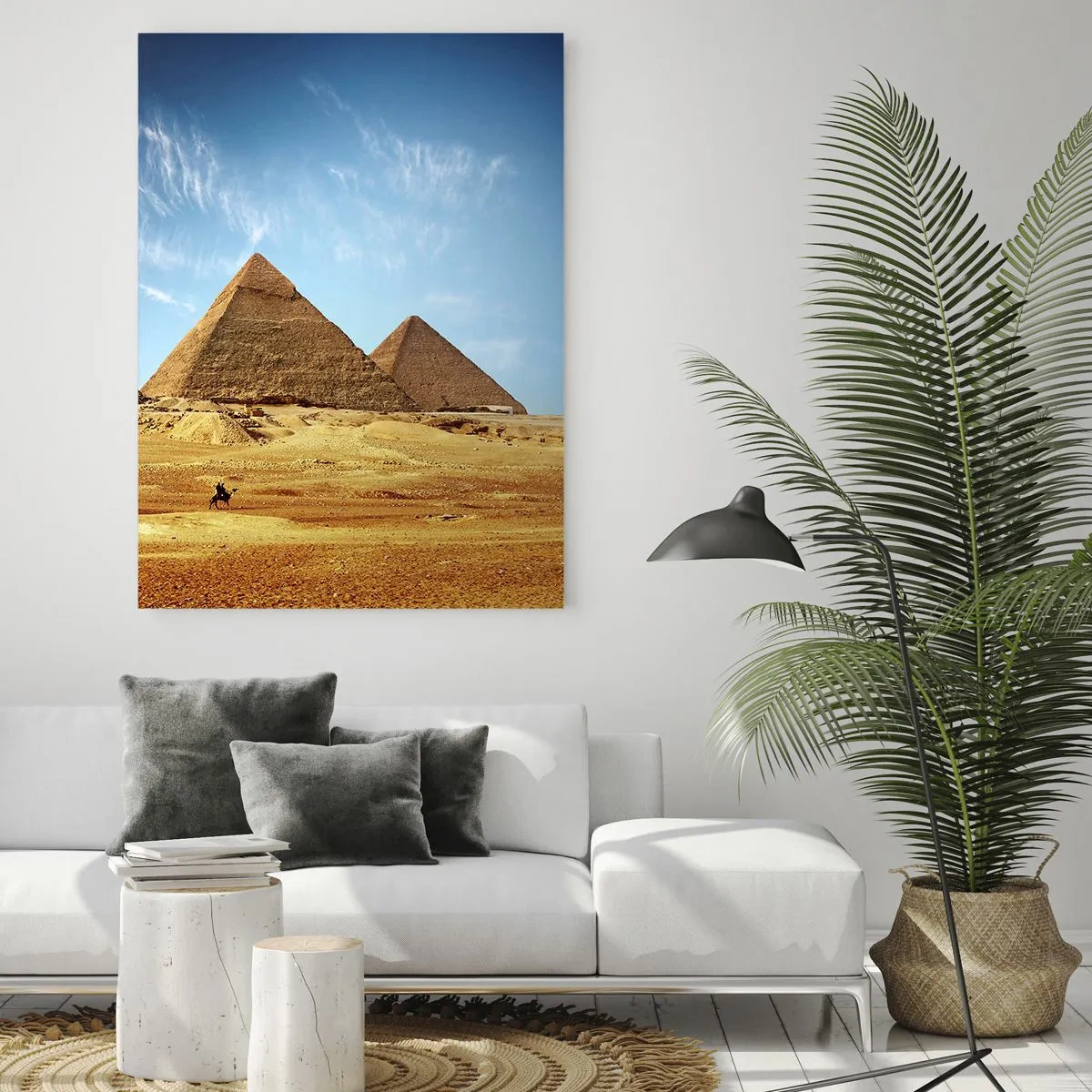 Quadro em vidro - 40 séculos vos contemplam - 50x70 cm