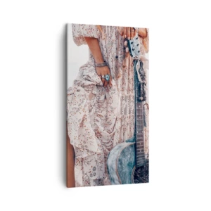 Quadro em tela - Flores a caminho - 45x80 cm