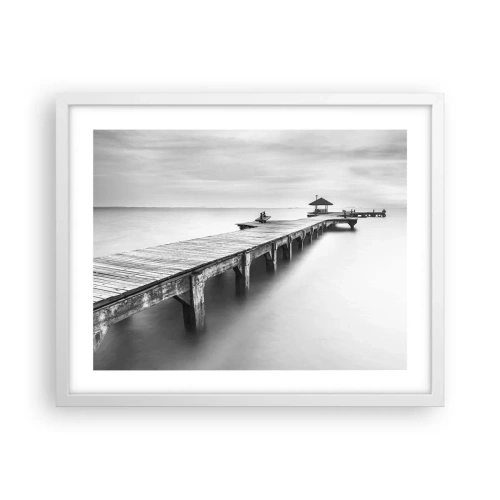 Pôster em moldura branca - Para longe - 50x40 cm