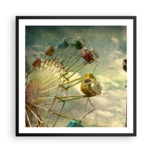 Pôster com moldura preta - Será divertido… - 60x60 cm