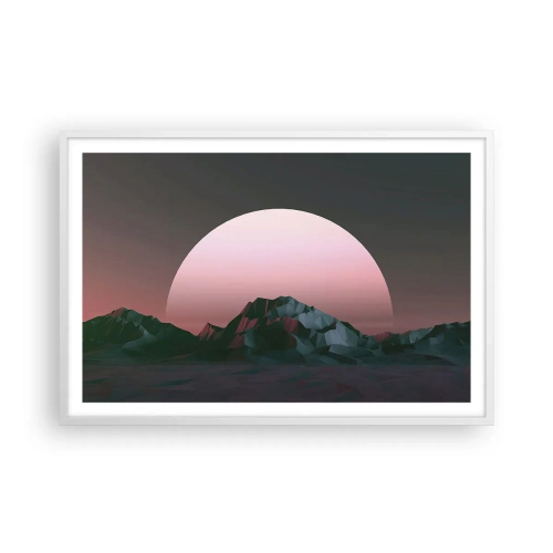 Pôster em moldura branca - Numa galáxia vizinha - 91x61 cm