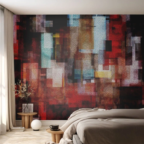 Papel de Parede Premium Sand - Uma grande confusão - Abstração, Pedaço, Pintura - 500x350 cm