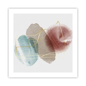 Pôster - Corais espaciais - 50x50 cm