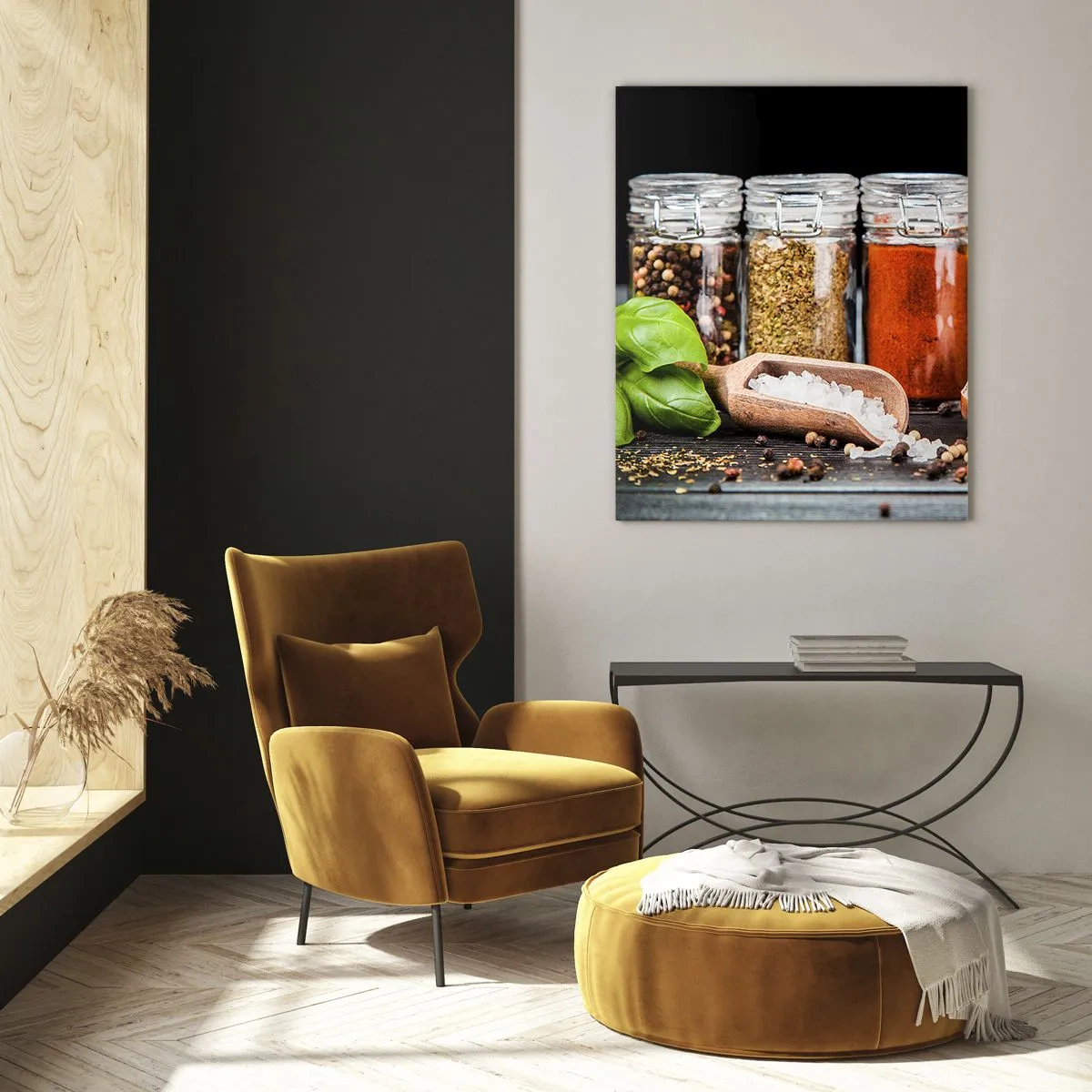 Quadro em vidro - Para que a vida tenha um sabor - 50x70 cm