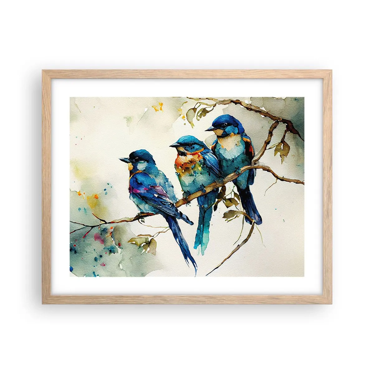 Pôster com moldura de carvalho claro - Ele ficou ofendido? - 50x40 cm