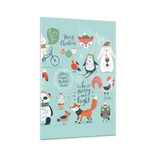 Quadro em vidro - Que seja sempre Natal! - 70x100 cm