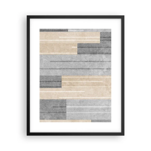 Pôster com moldura preta - Composição: mantenha vertical - 40x50 cm