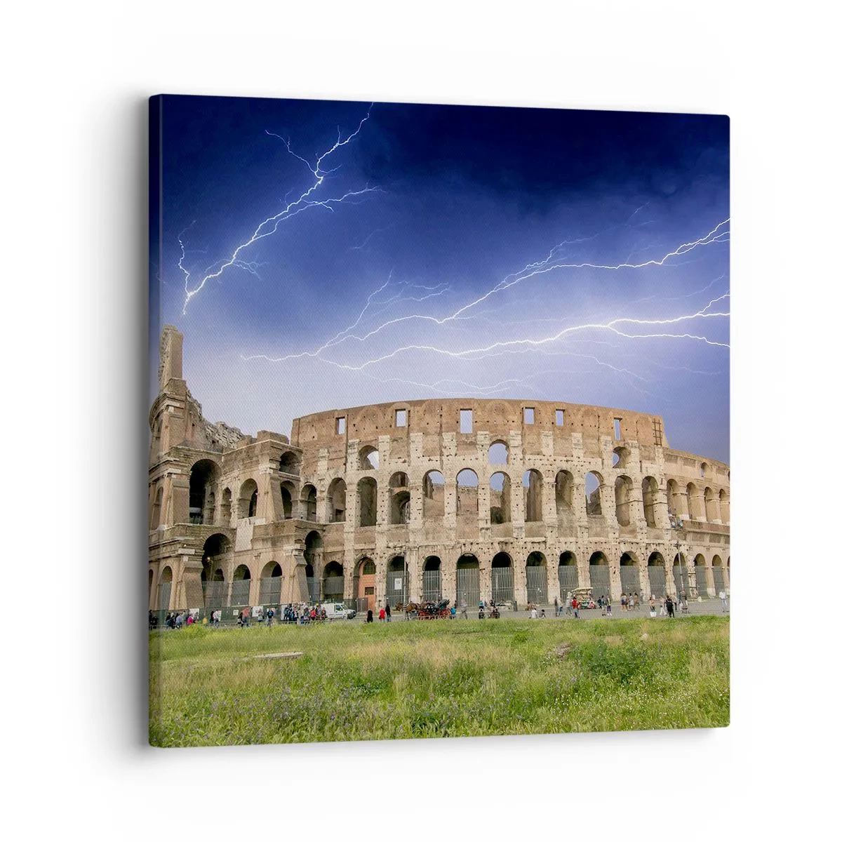 Quadro em tela - Arena de combate - 30x30 cm