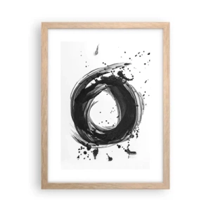 Pôster com moldura de carvalho claro - O vórtice da criação - 30x40 cm
