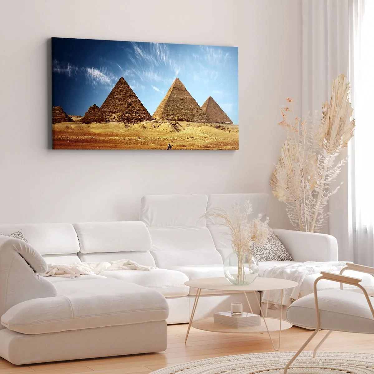 Quadro em tela - 40 séculos vos contemplam - 100x40 cm
