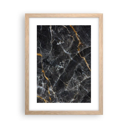 Pôster com moldura de carvalho claro - A vida interior da pedra - 30x40 cm