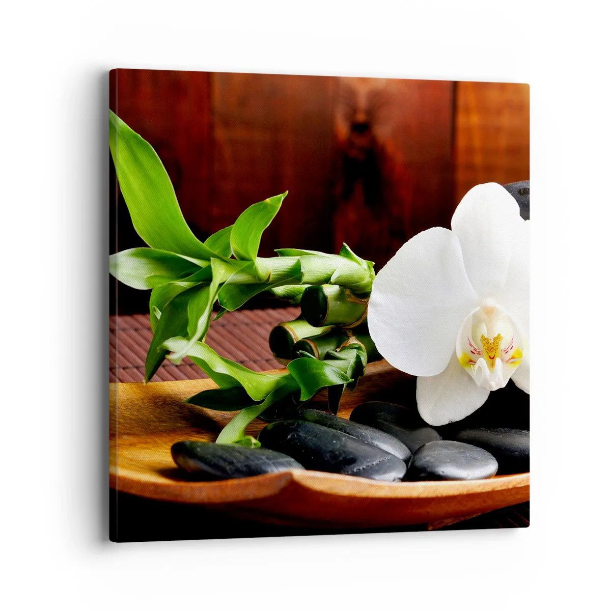 Quadro em tela - Renda-se ao toque da natureza - 40x40 cm