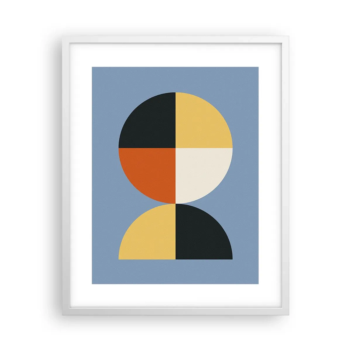 Pôster em moldura branca - Verja e conte - 40x50 cm