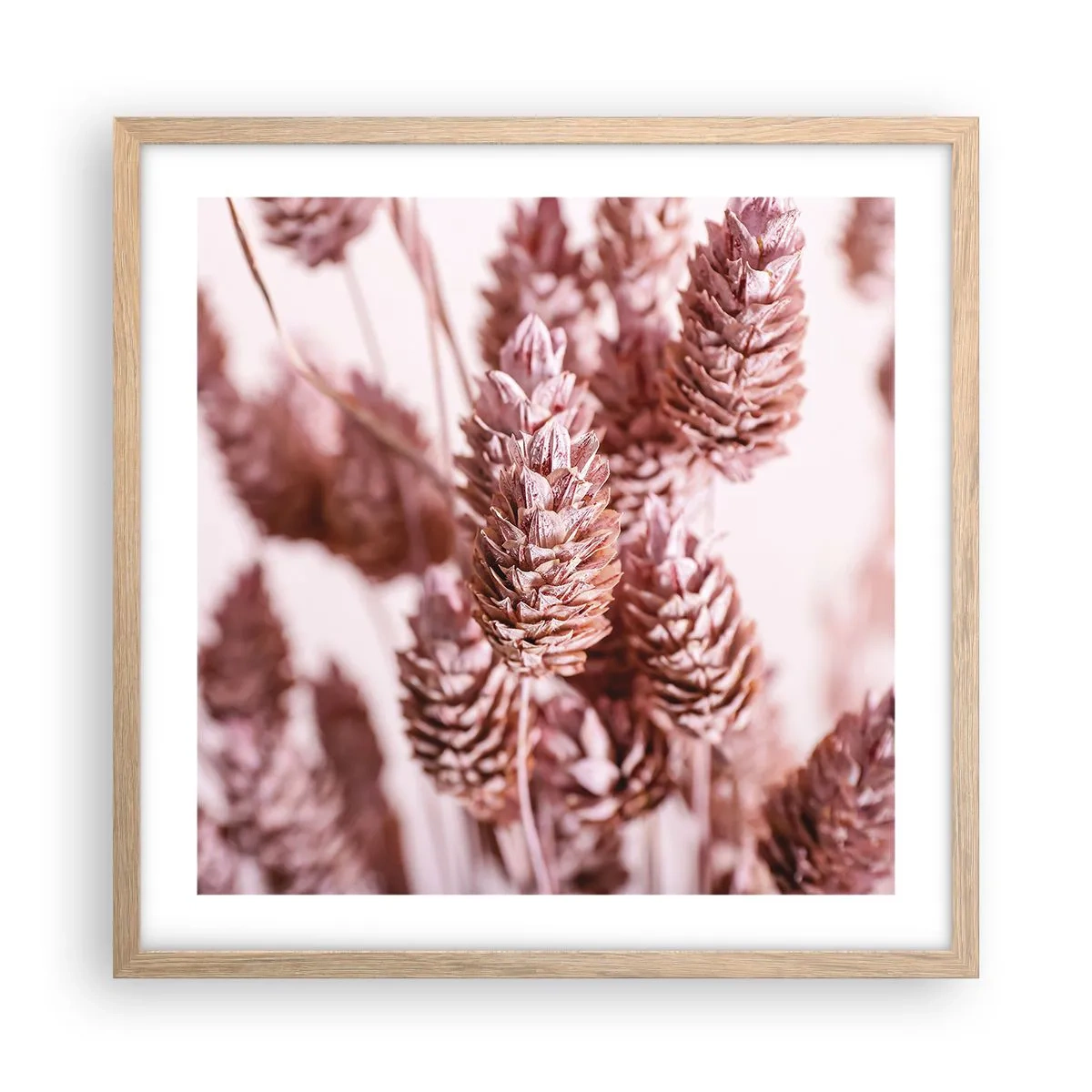 Pôster com moldura de carvalho claro - Aparentemente discreto - 50x50 cm