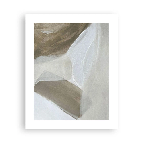Pôster - Uma onda de branco - 40x50 cm