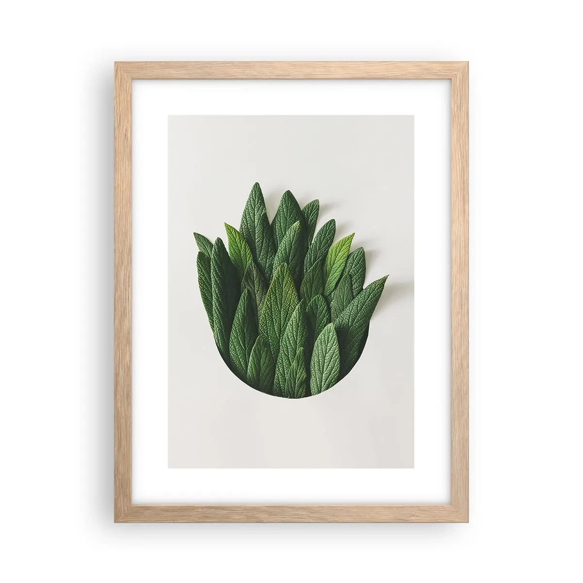 Pôster com moldura de carvalho claro - Curiosidade indomável - 30x40 cm