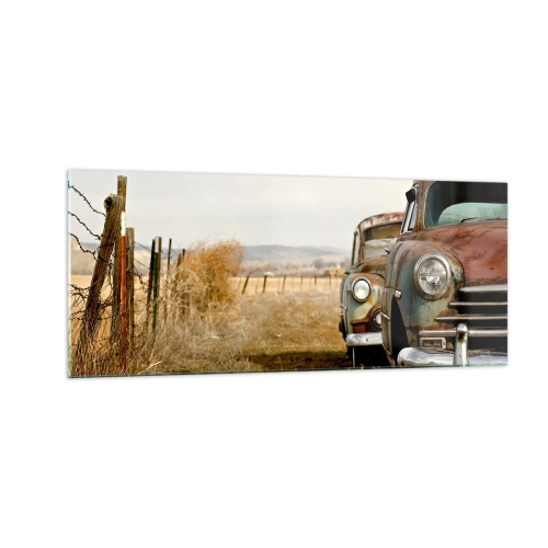 Quadro em vidro - Um merecido descanso - 100x40 cm