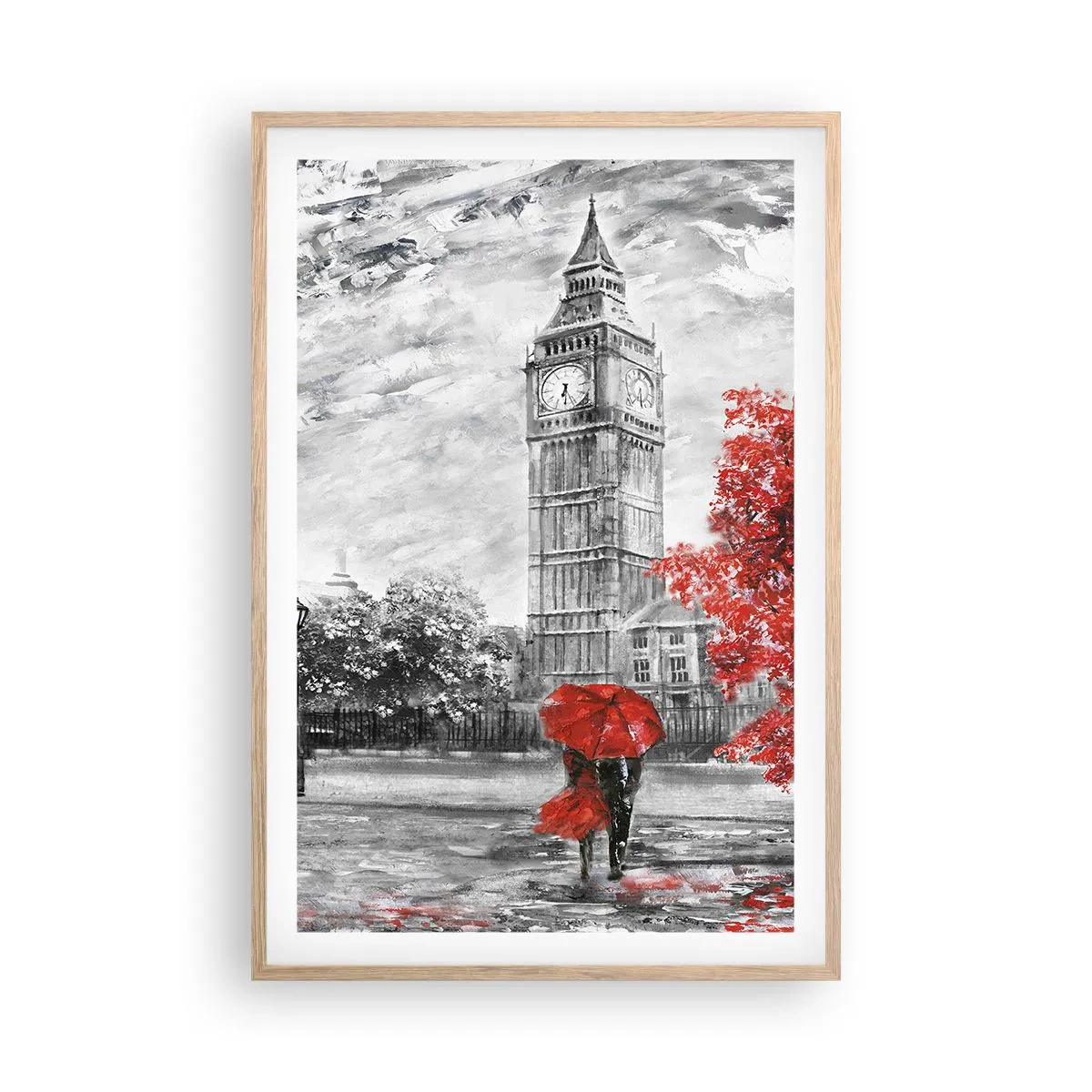 Pôster com moldura de carvalho claro - Um dia emocionante - 61x91 cm