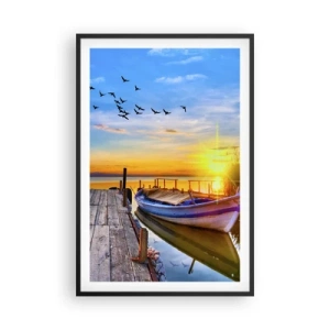 Pôster com moldura preta - Adeus, até amanhã - 61x91 cm