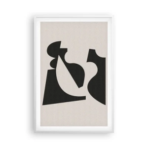 Pôster em moldura branca - Para automontagem - 61x91 cm