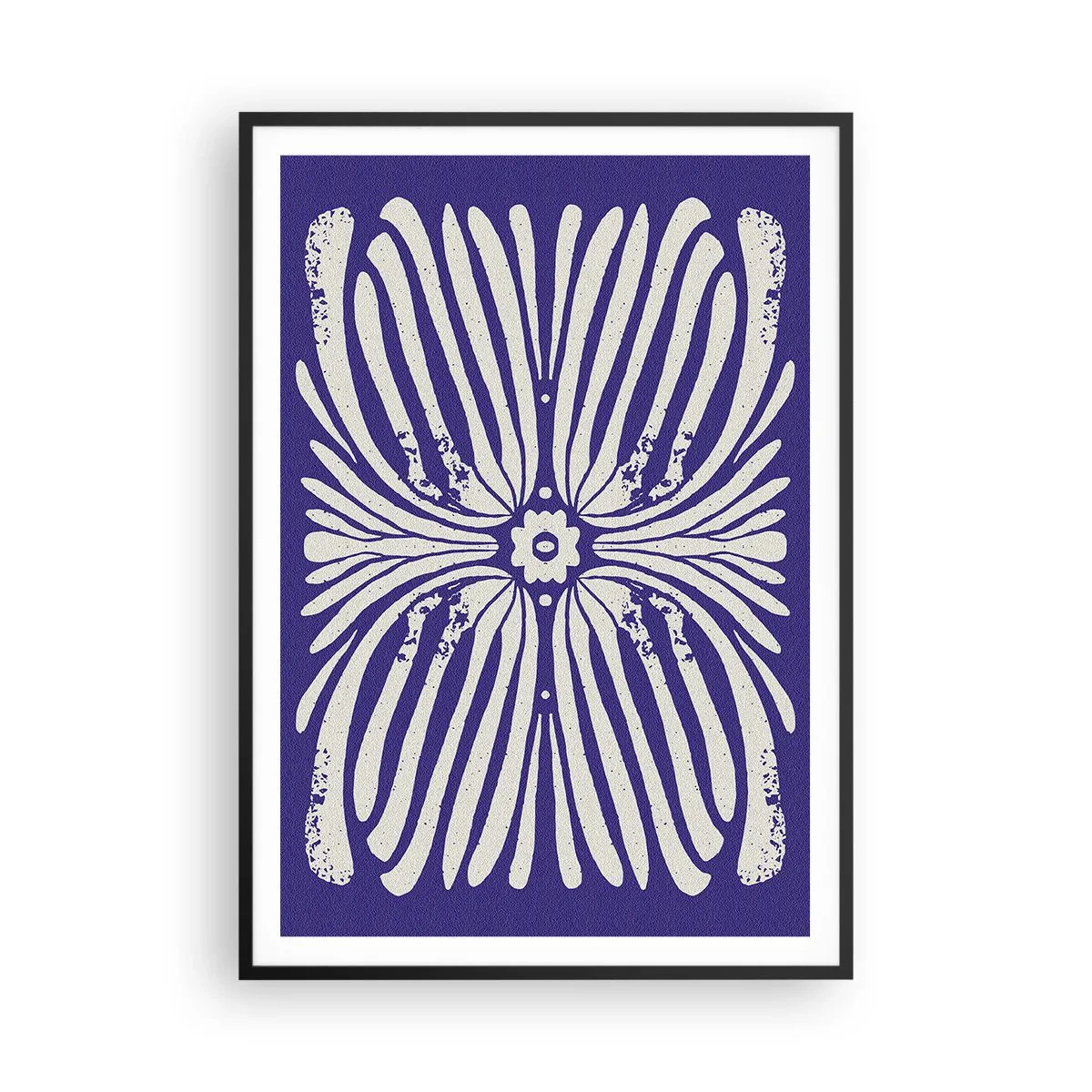 Pôster com moldura preta - Inspirações étnicas - 70x100 cm