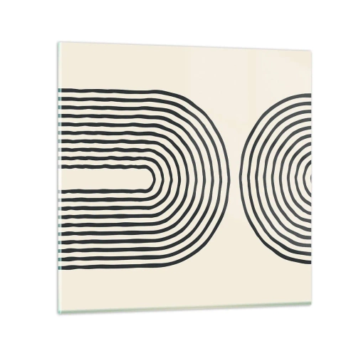 Quadro em vidro - Em um momento... - 30x30 cm