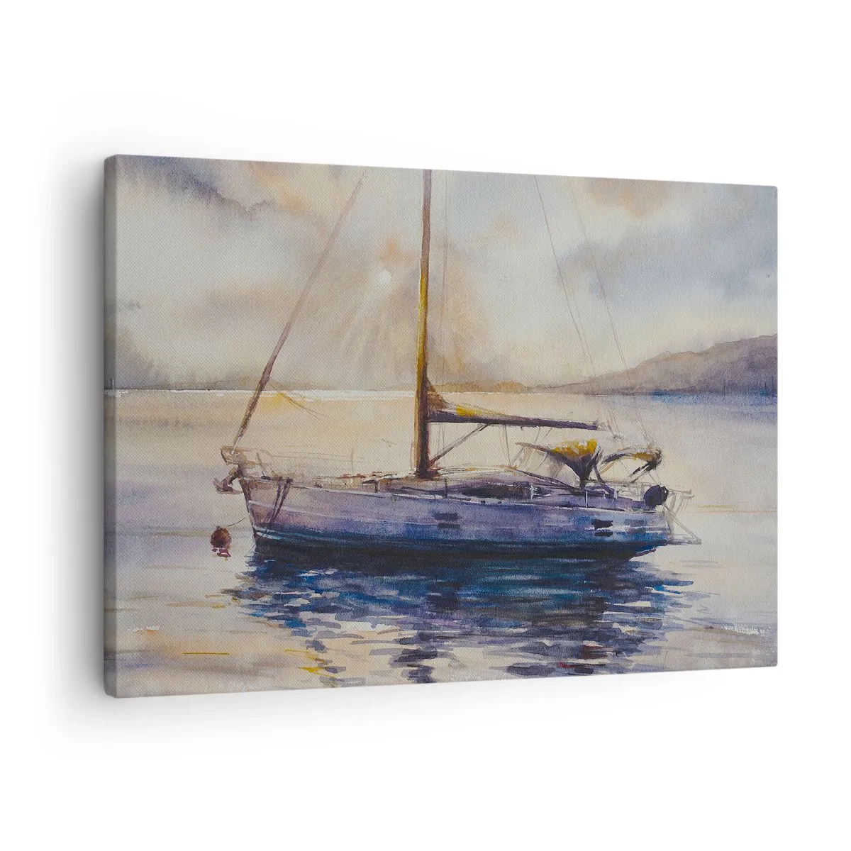 Quadro em tela - Noite na baía - 70x50 cm
