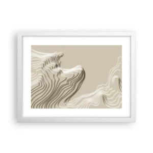 Pôster em moldura branca - Topografia da arte - 40x30 cm