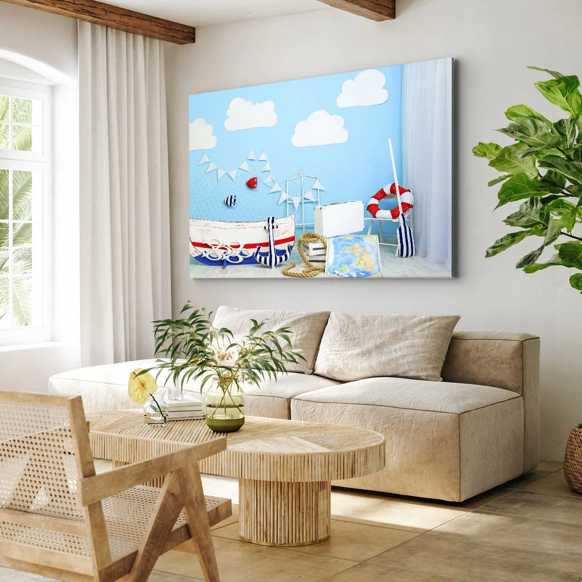 Quadro em tela - Saudade infantil da aventura - 120x80 cm