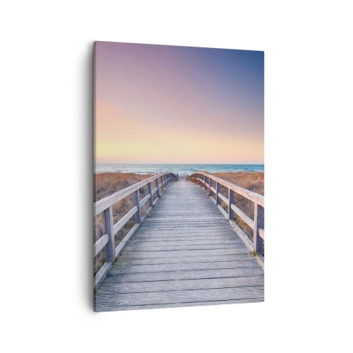 Quadro em tela - Aurora da noite do Báltico - 50x70 cm